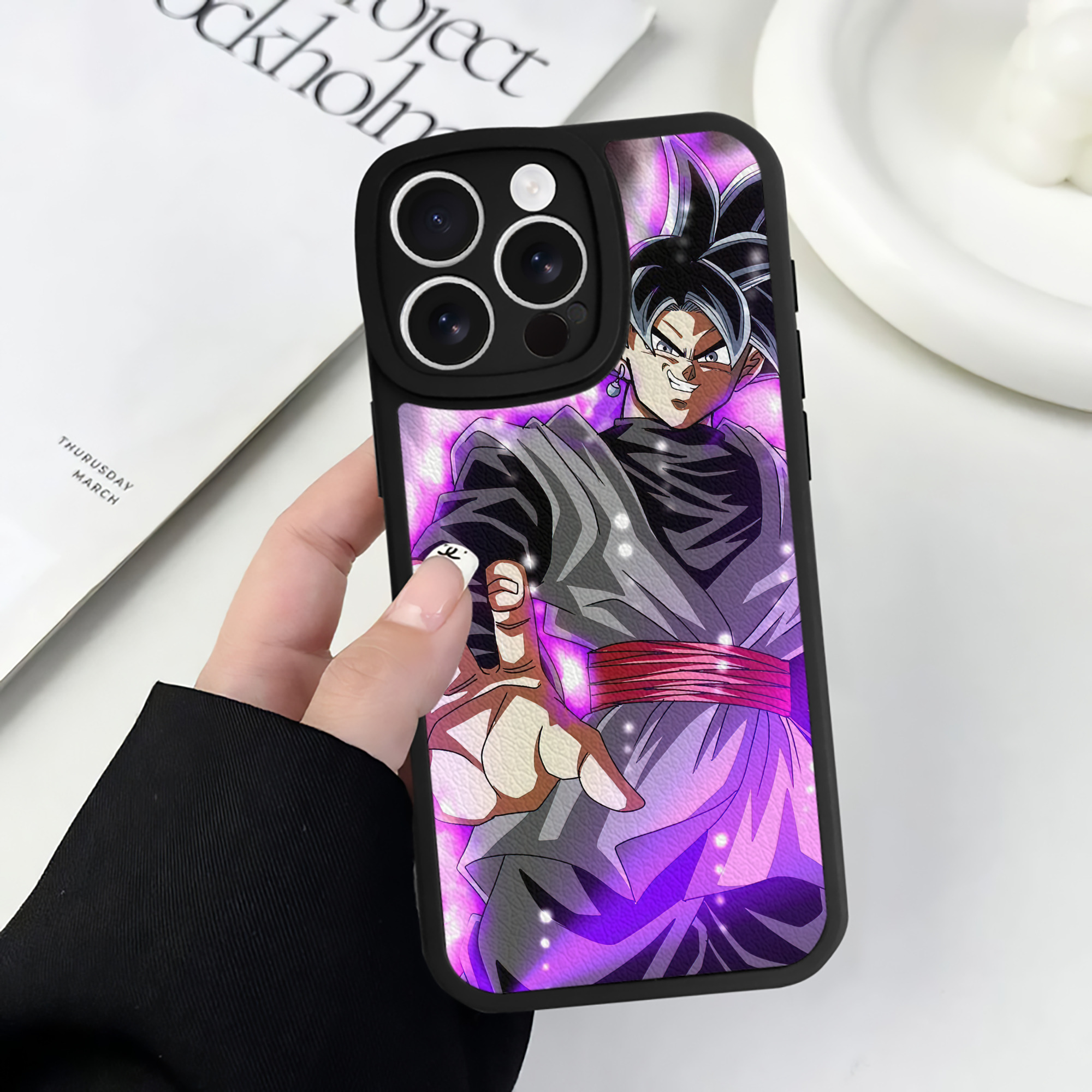 （画像用） ドラゴンボール DRAGON BALL 【iPhone 16シリーズ対応】シリコンスマホケース（レザー調） 材質：シリコン